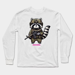 Tactical Raccoon Long Sleeve T-Shirt